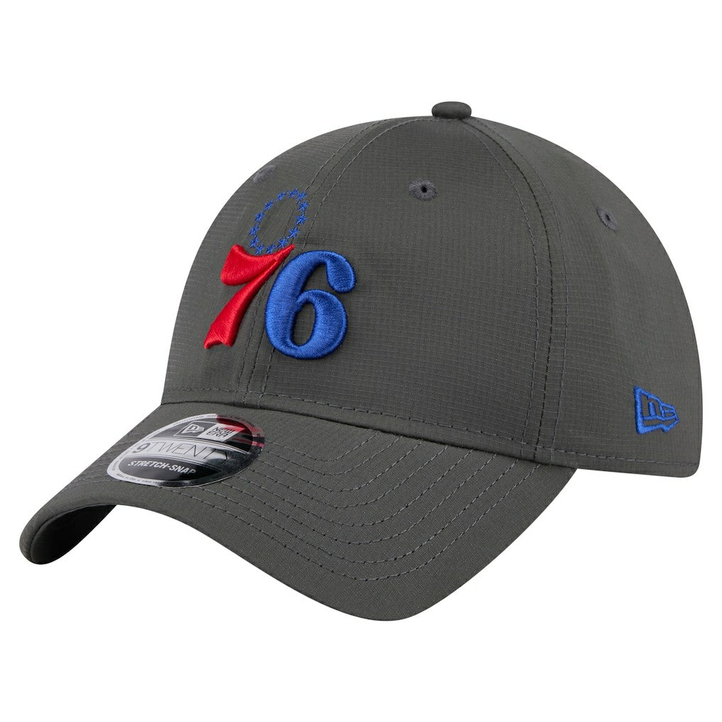 Philadelphia 76ers Active Ripstop 9TWENTY Adjustable Hat - Charcoal | New Era on sale
