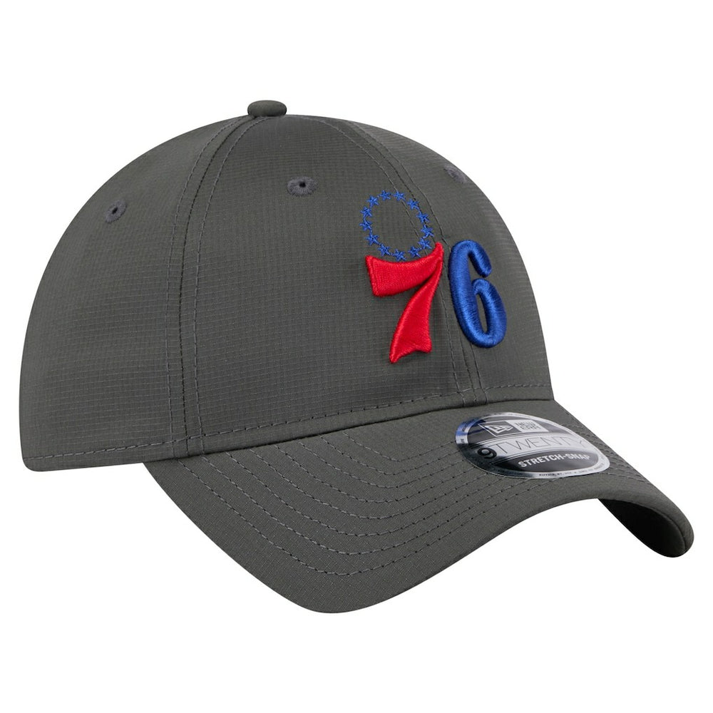 Philadelphia 76ers Active Ripstop 9TWENTY Adjustable Hat - Charcoal | New Era on sale