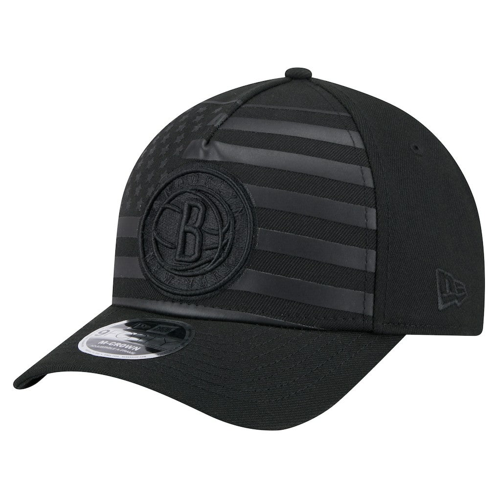 Brooklyn Nets Game Day Flag A-Frame 9FORTY Adjustable Hat - Black | New Era online