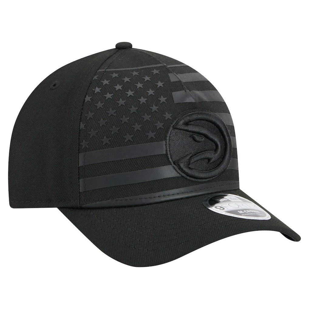 Atlanta Hawks Game Day Flag A-Frame 9FORTY Adjustable Hat - Black | New Era outlet