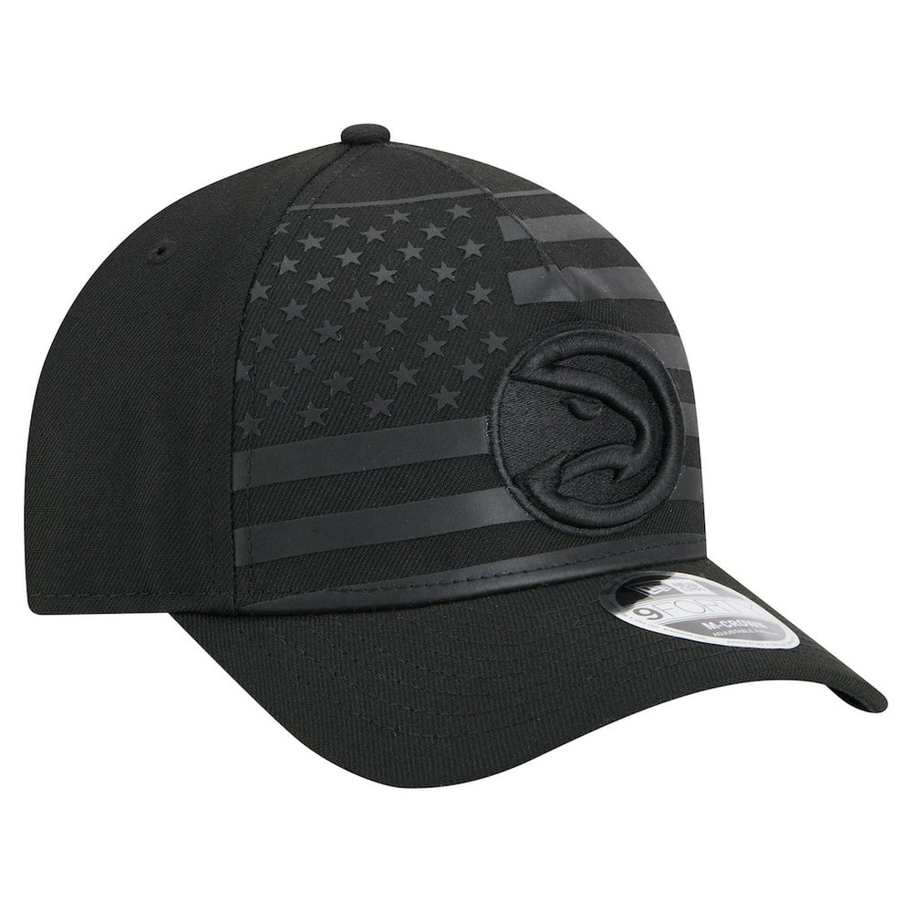 Atlanta Hawks Game Day Flag A-Frame 9FORTY Adjustable Hat - Black | New Era outlet