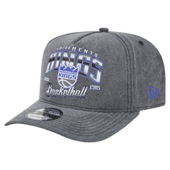 Sacramento Kings Throwback Washed Pre-Curved 9FIFTY Snapback Hat - Charcoal | New Era online