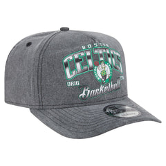 Boston Celtics Throwback Washed Pre-Curved 9FIFTY Snapback Hat - Charcoal | New Era shop