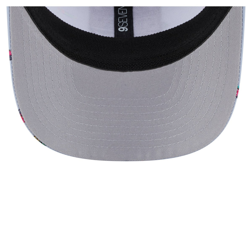 Sacramento Kings Adventure Aloha Pattern 9SEVENTY Stretch-Snap Hat - Light Blue/Gray | New Era for sale