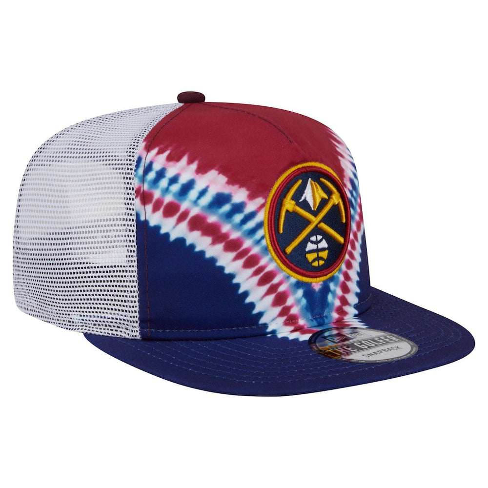 Denver Nuggets Throwback Dye Golfer Snapback Hat sale - Navy/Red | New Era shop