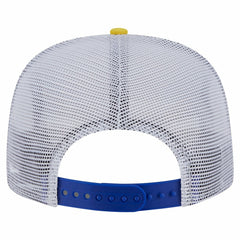 Golden State Warriors Throwback Dye Golfer Snapback Hat sale - Royal/Gold | New Era for sale