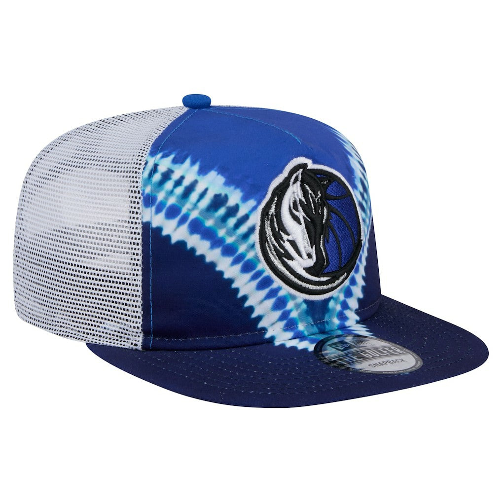 Dallas Mavericks Throwback Dye Golfer Snapback Hat sale - Navy/Blue | New Era cheap