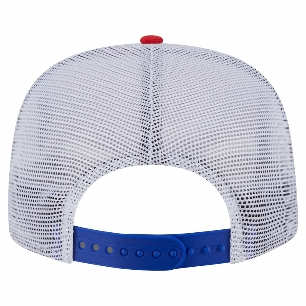 Philadelphia 76ers Throwback Dye Golfer Snapback Hat - Royal/Red | New Era on sale