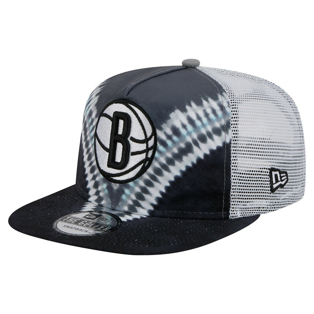 Brooklyn Nets Throwback Dye Golfer Snapback Hat - Black/Gray | New Era shop