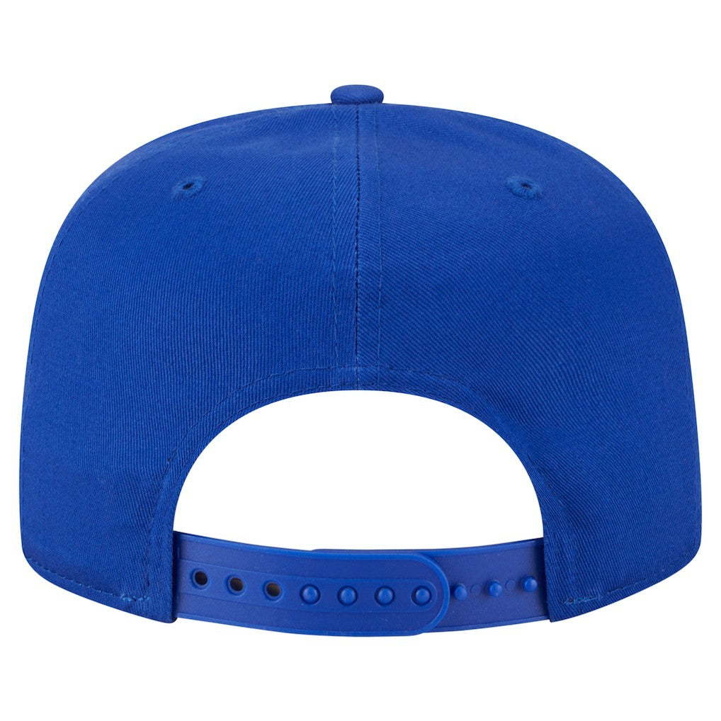 Golden State Warriors Team Text Golfer Snapback Hat sale - Royal | New Era shop