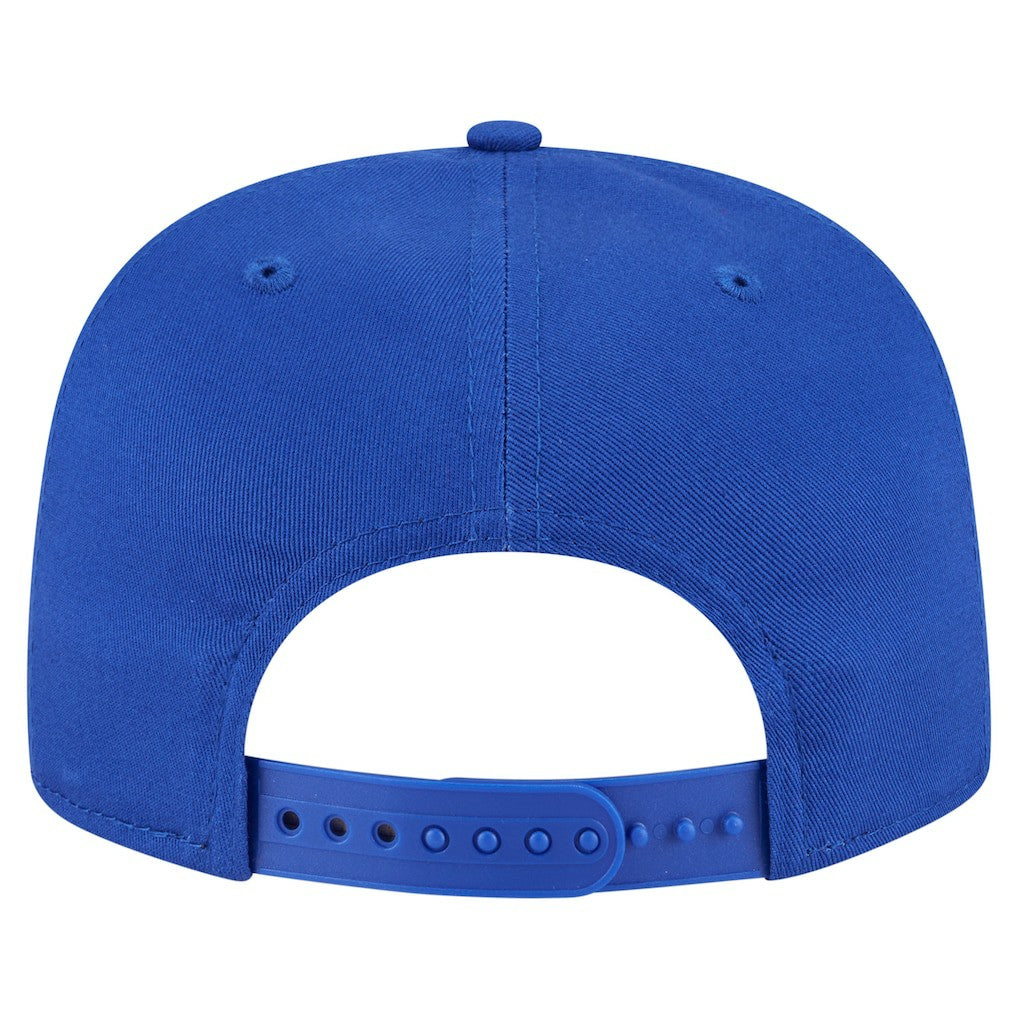 Philadelphia 76ers Team Text Golfer Snapback Hat - Royal | New Era online