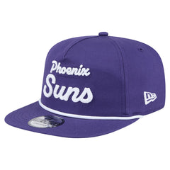 Phoenix Suns Team Text Golfer Snapback Hat - Purple | New Era on sale