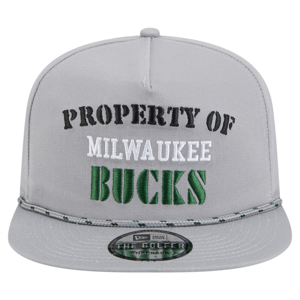Milwaukee Bucks Throwback Property Of Golfer Snapback Hat - Gray | New Era online