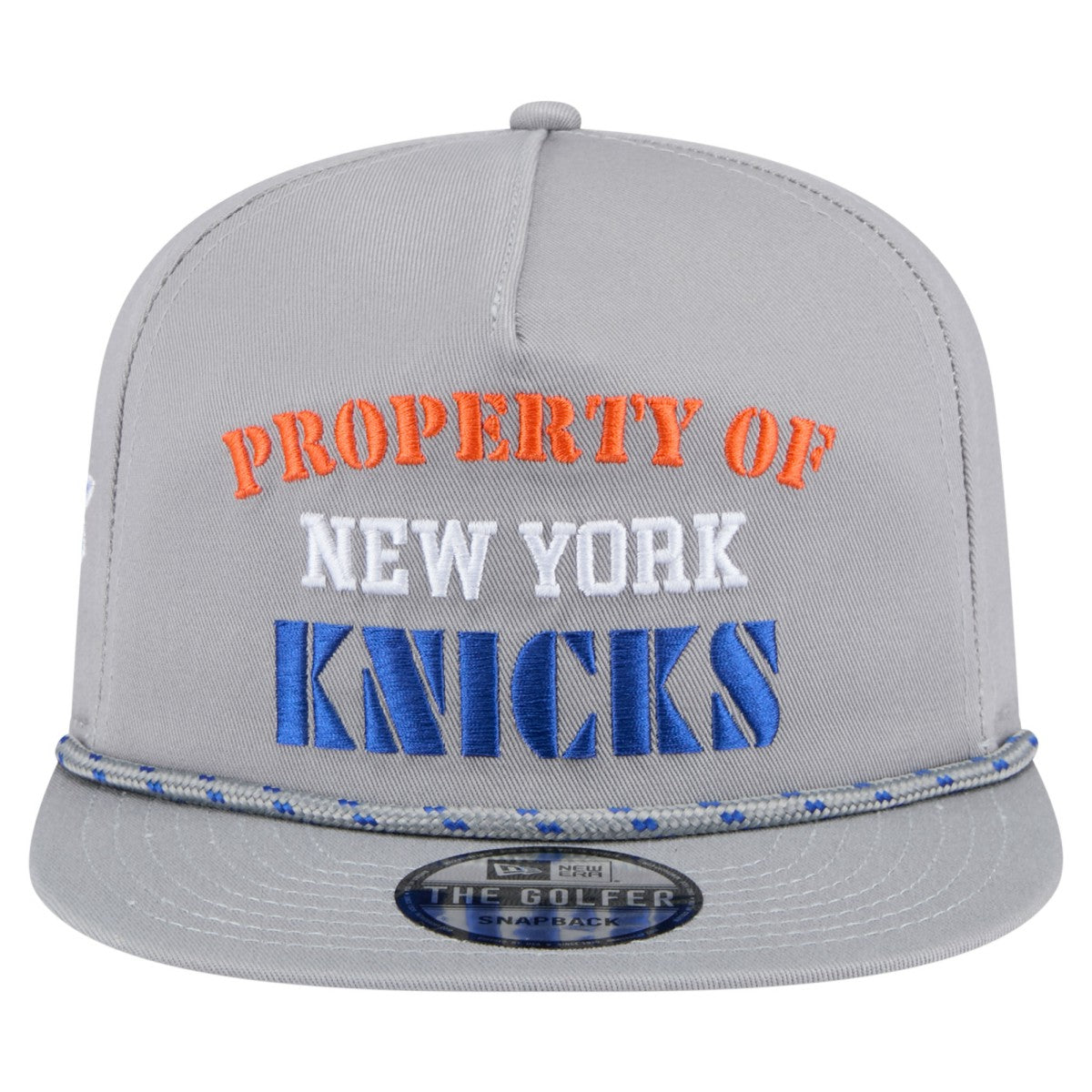 New York Knicks Throwback Property Of Golfer Snapback Hat - Gray | New Era sale