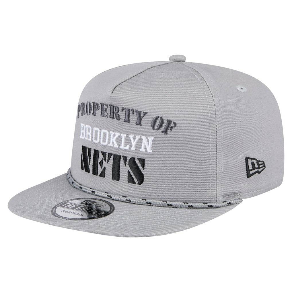 Brooklyn Nets Throwback Property Of Golfer Snapback Hat - Gray | New Era shop