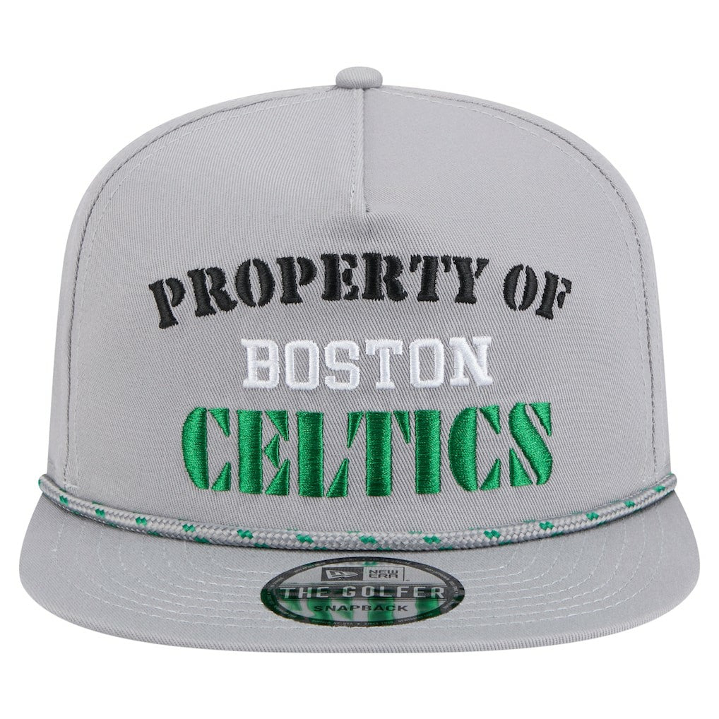 Boston Celtics Throwback Property Of Golfer Snapback Hat - Gray | New Era cheap