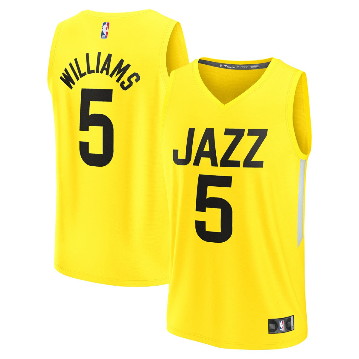 Cody Williams Utah Jazz Youth 2024 NBA Draft Fast Break Player Jersey - Icon Edition - Yellow | Fanatics shop