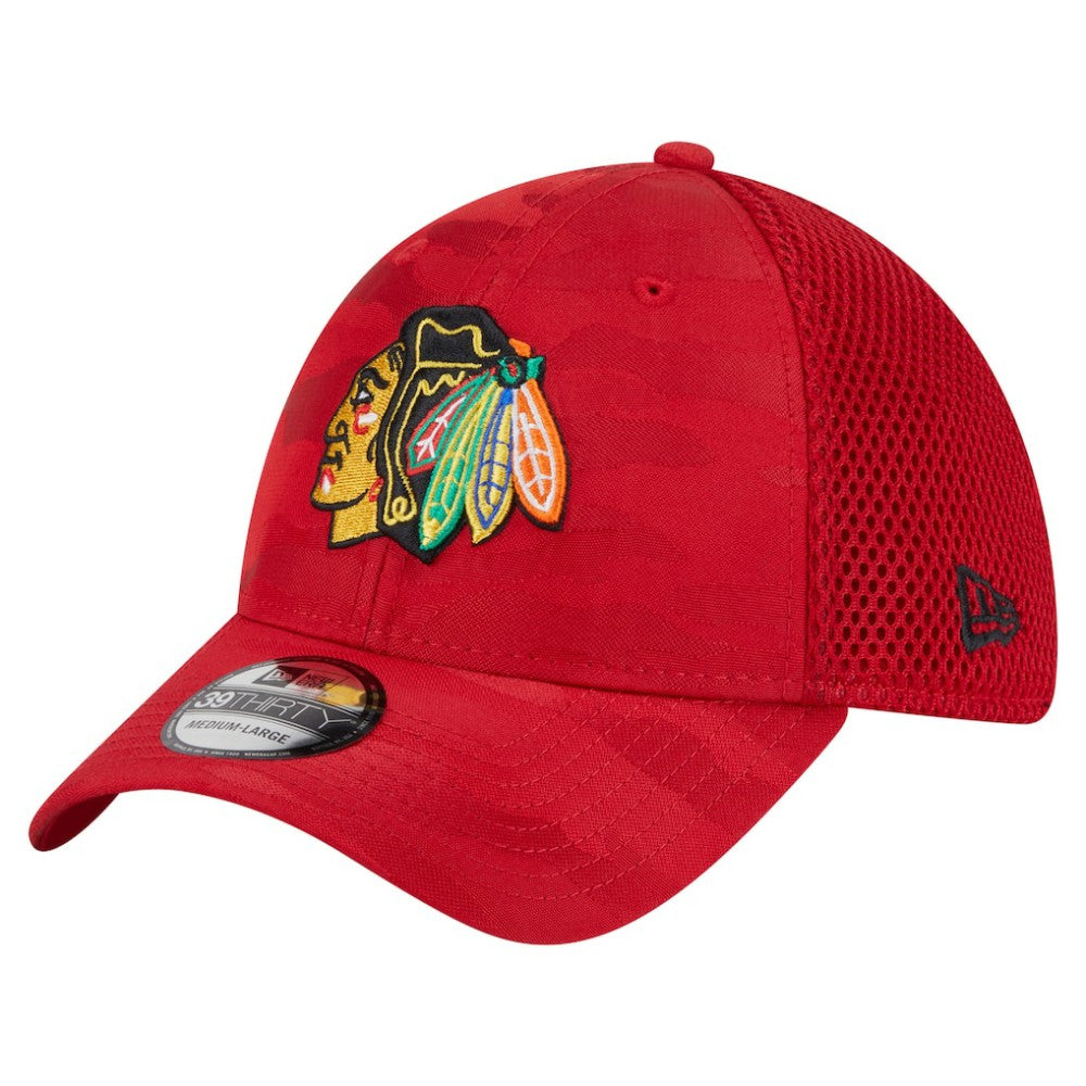 Chicago Blackhawks New Era Active Subtle Camo 39THIRTY Flex Hat