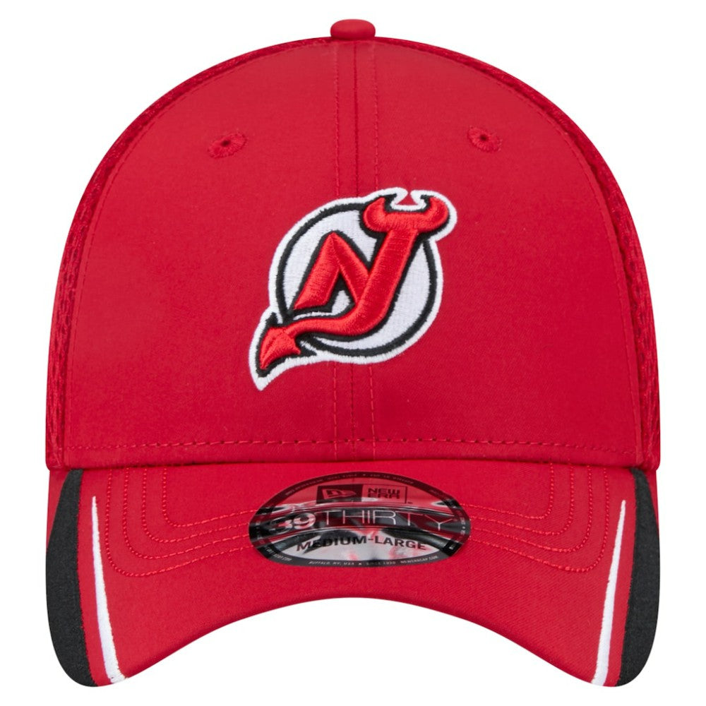 New Jersey Devils New Era Linear Featherweight 39THIRTY Flex Hat