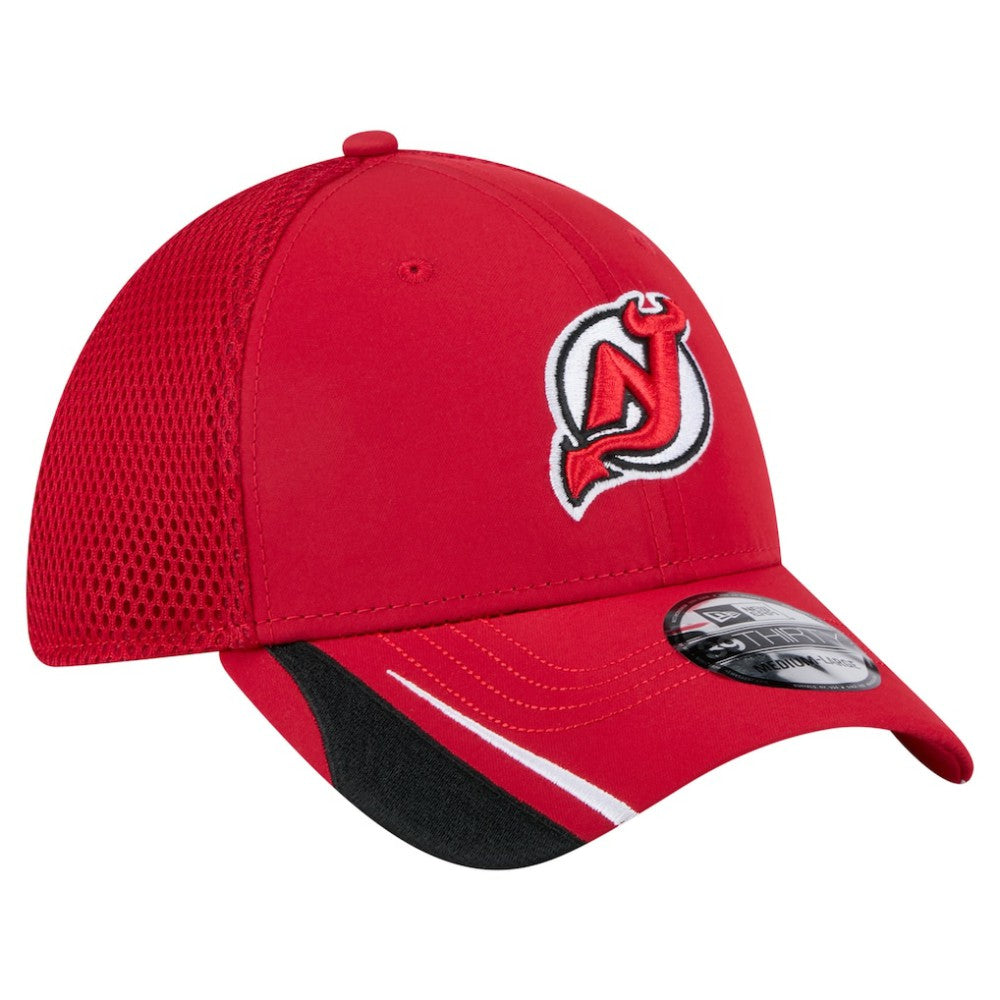 New Jersey Devils New Era Linear Featherweight 39THIRTY Flex Hat