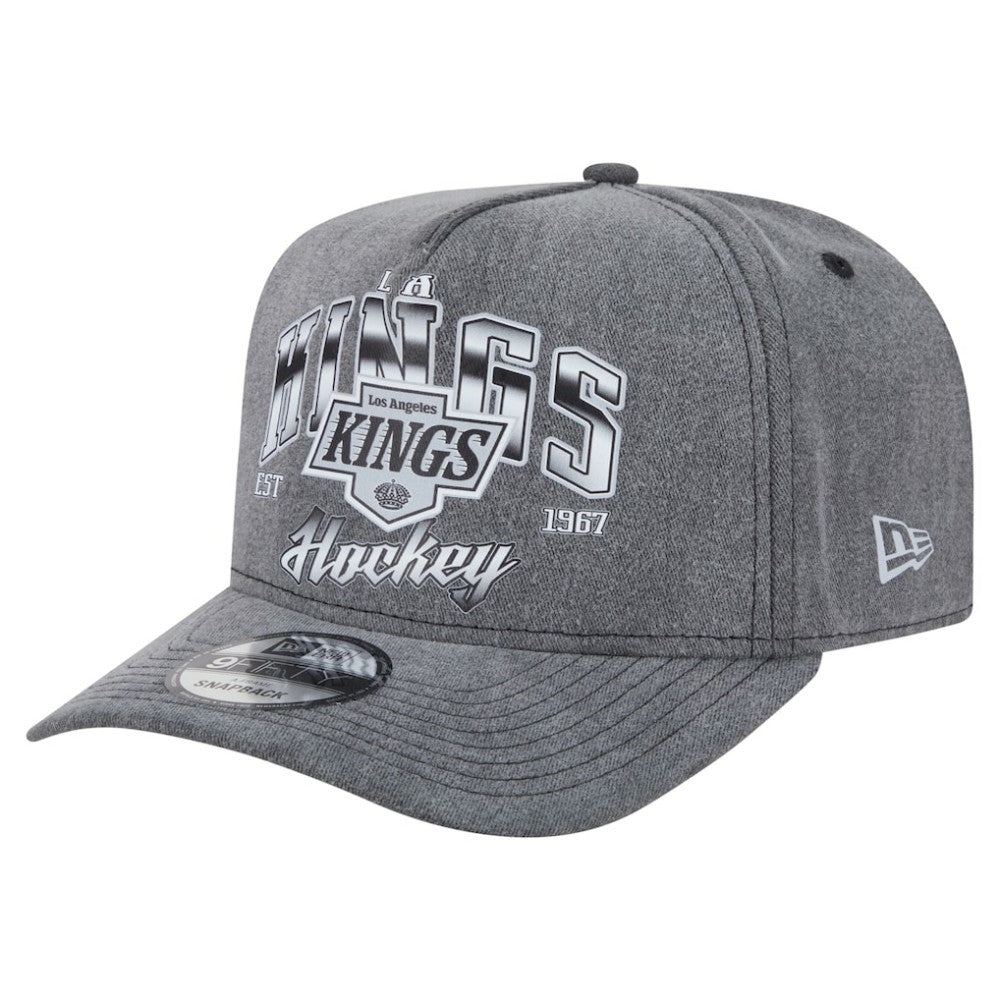 Los Angeles Kings New Era Throwback Washed A-Frame Pre-Curved 9FIFTY Snapback Hat