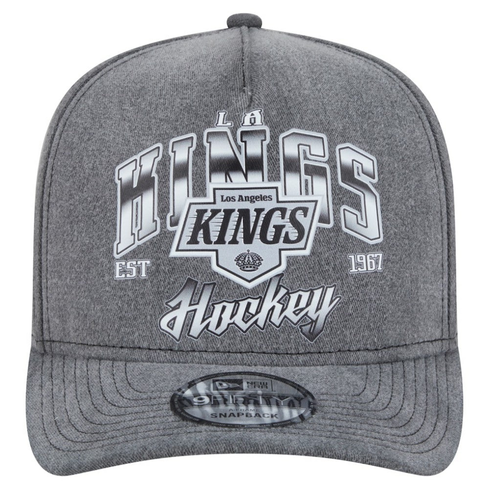 Los Angeles Kings New Era Throwback Washed A-Frame Pre-Curved 9FIFTY Snapback Hat