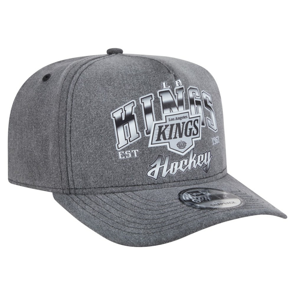Los Angeles Kings New Era Throwback Washed A-Frame Pre-Curved 9FIFTY Snapback Hat
