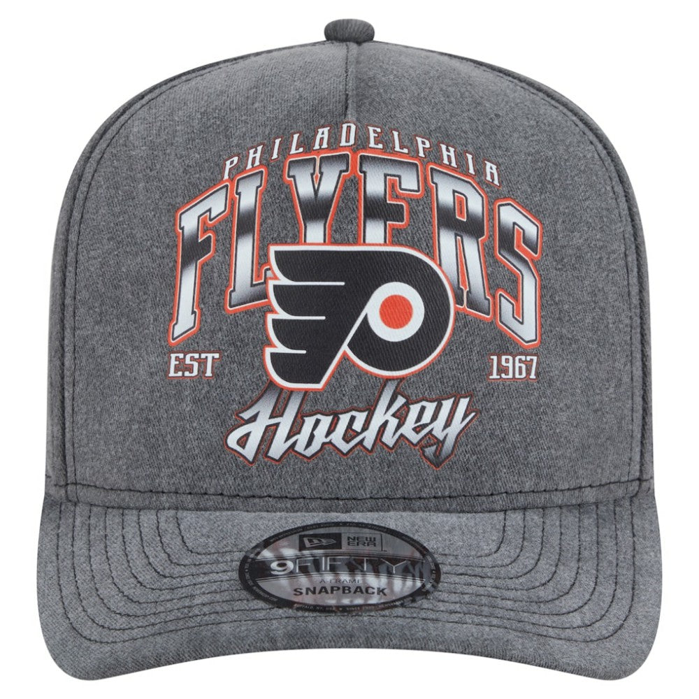 Philadelphia Flyers New Era Throwback Washed A-Frame Pre-Curved 9FIFTY Snapback Hat