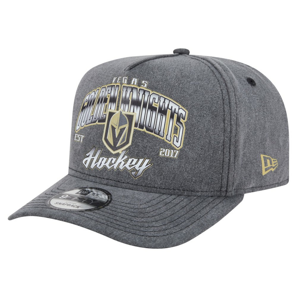 Vegas Golden Knights New Era Throwback Washed A-Frame Pre-Curved 9FIFTY Snapback Hat
