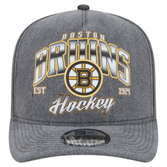 Boston Bruins New Era Throwback Washed A-Frame Pre-Curved 9FIFTY Snapback Hat