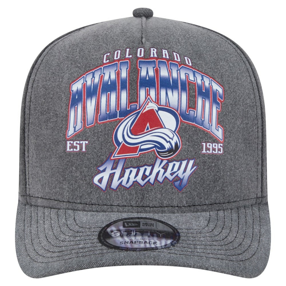 Colorado Avalanche New Era Throwback Washed A-Frame Pre-Curved 9FIFTY Snapback Hat