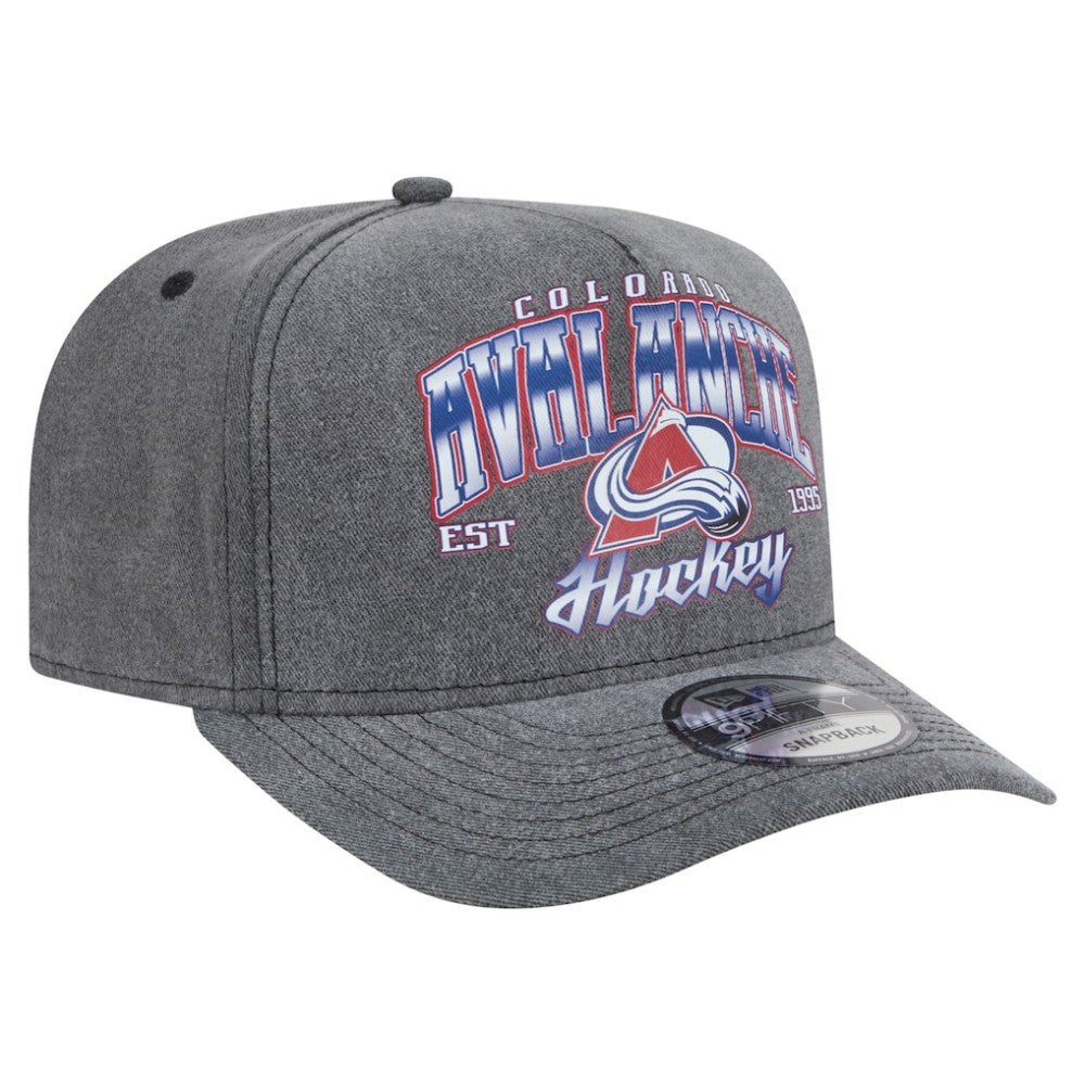 Colorado Avalanche New Era Throwback Washed A-Frame Pre-Curved 9FIFTY Snapback Hat