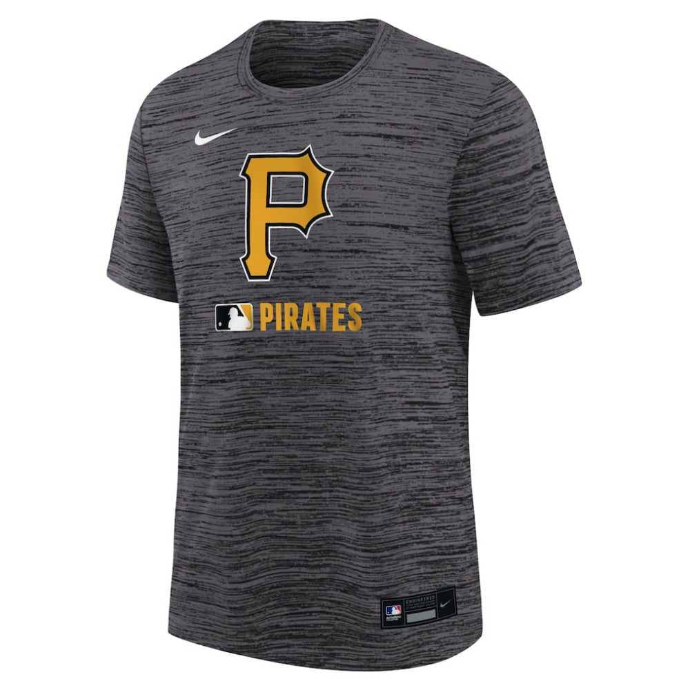 Pittsburgh Pirates Youth Authentic Collection Velocity Performance T-Shirt - Black | Nike