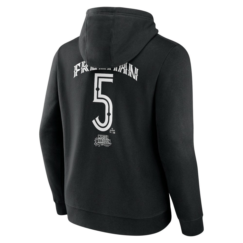 Freddie Freeman Los Angeles Dodgers Mister Cartoon Name & Number Pullover Hoodie - Black