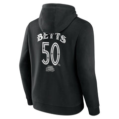 Mookie Betts Los Angeles Dodgers Mister Cartoon Name & Number Pullover Hoodie - Black