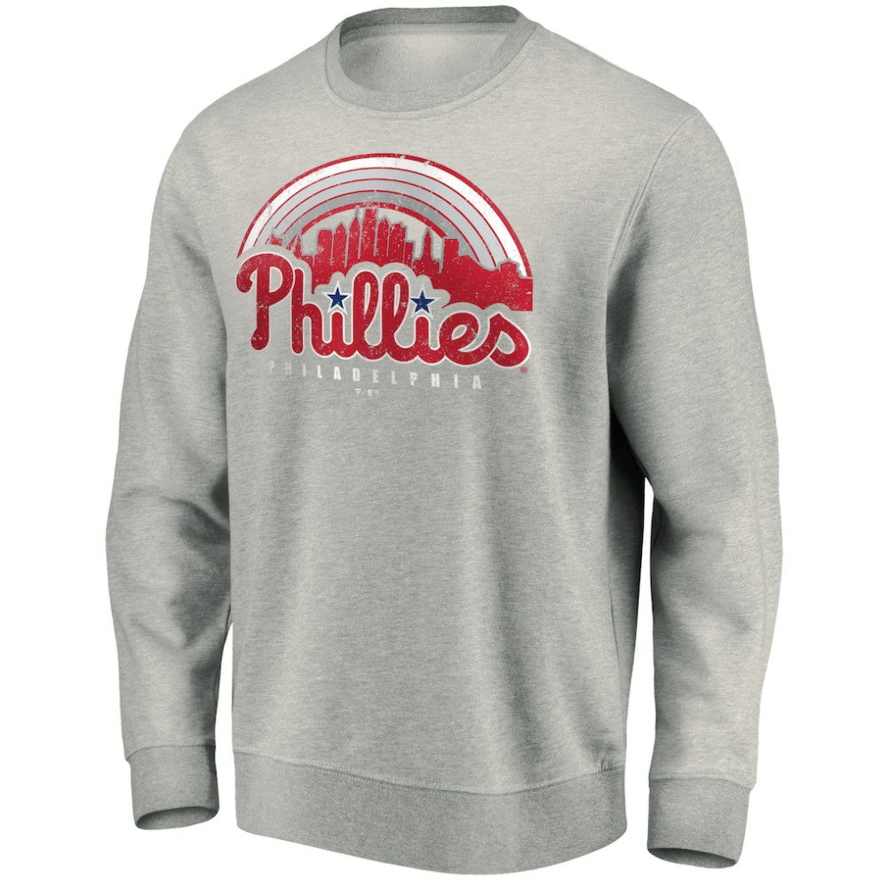 Philadelphia Phillies Heater Pullover Sweatshirt - Gray