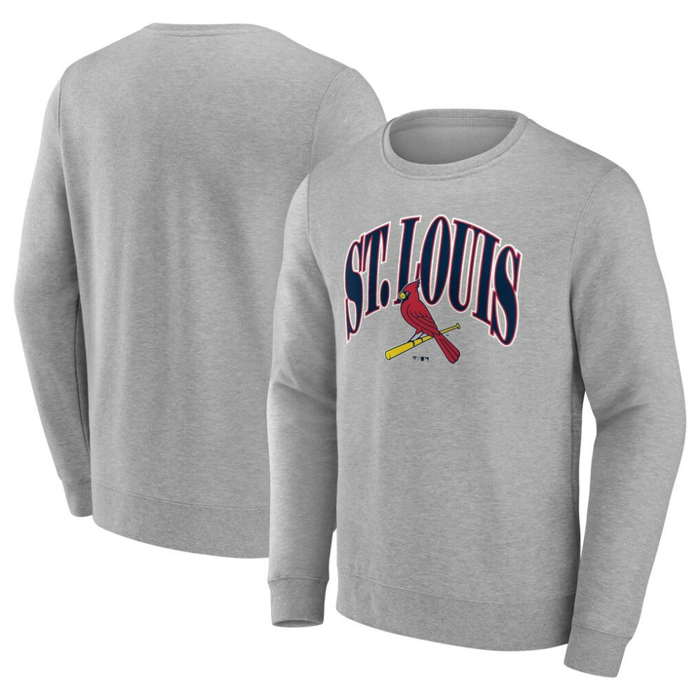 St. Louis Cardinals Arch Pullover Sweatshirt - Gray