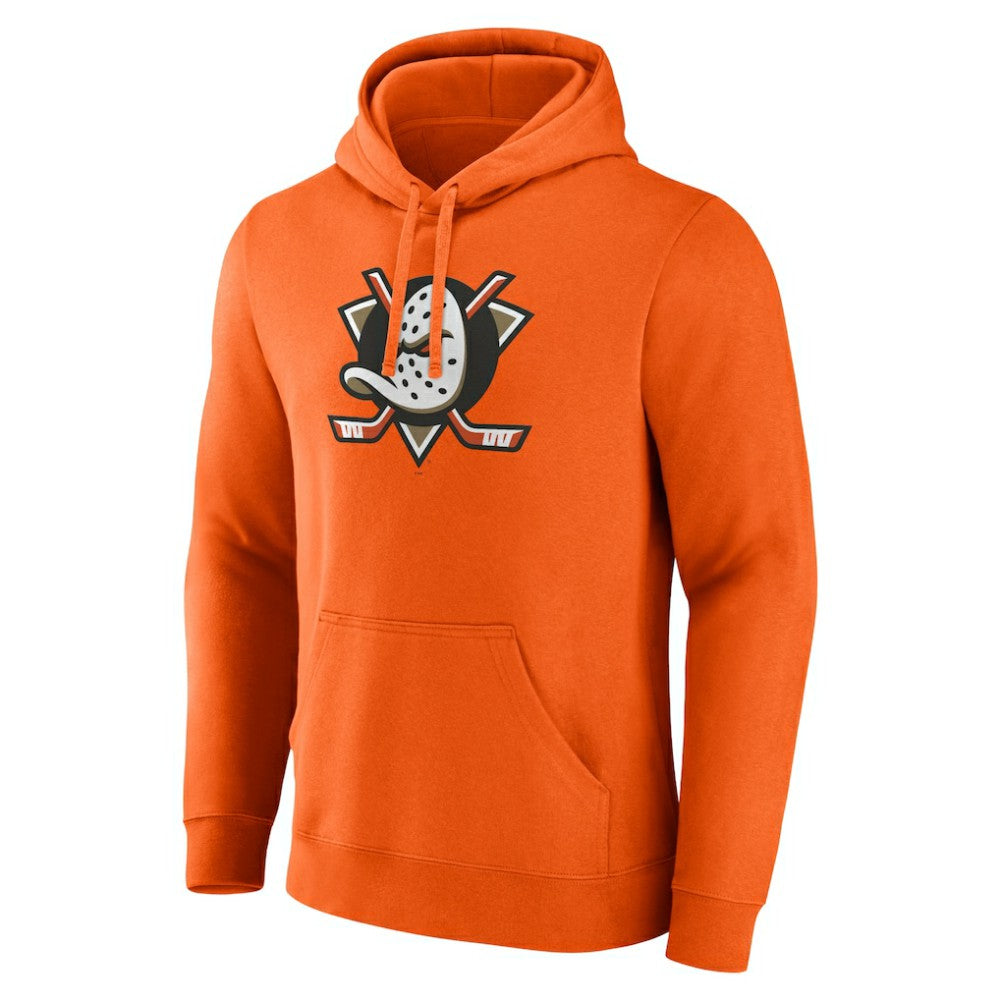 Anaheim Ducks Fanatics Primary Logo Fleece Pullover Hoodie