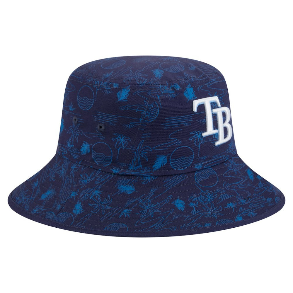 Tampa Bay Rays 2025 Spring Training All Over Print Bucket Hat - Navy | New Era
