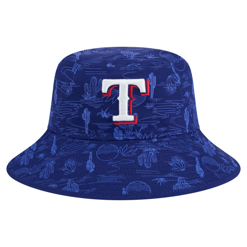 Texas Rangers 2025 Spring Training All Over Print Bucket Hat - Dark Blue | New Era