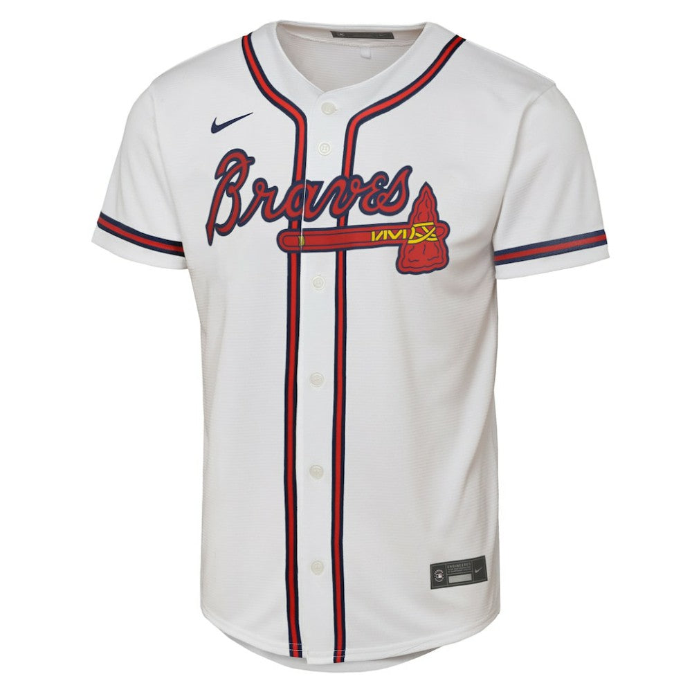 Ozzie Albies Atlanta Braves Youth Home Replica Player Jersey - White | Nike