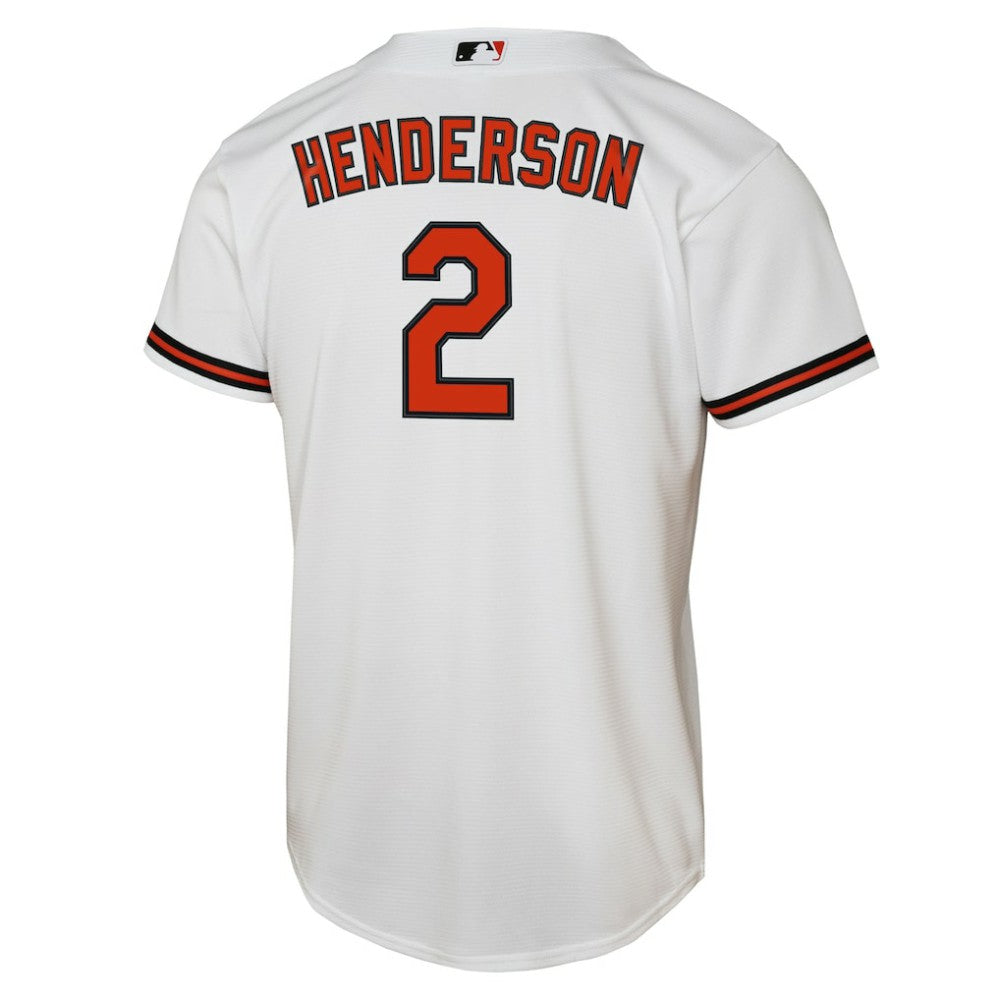 Gunnar Henderson Baltimore Orioles Youth Home Replica Player Jersey - White | Nike