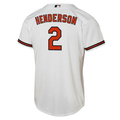 Gunnar Henderson Baltimore Orioles Youth Home Replica Player Jersey - White | Nike