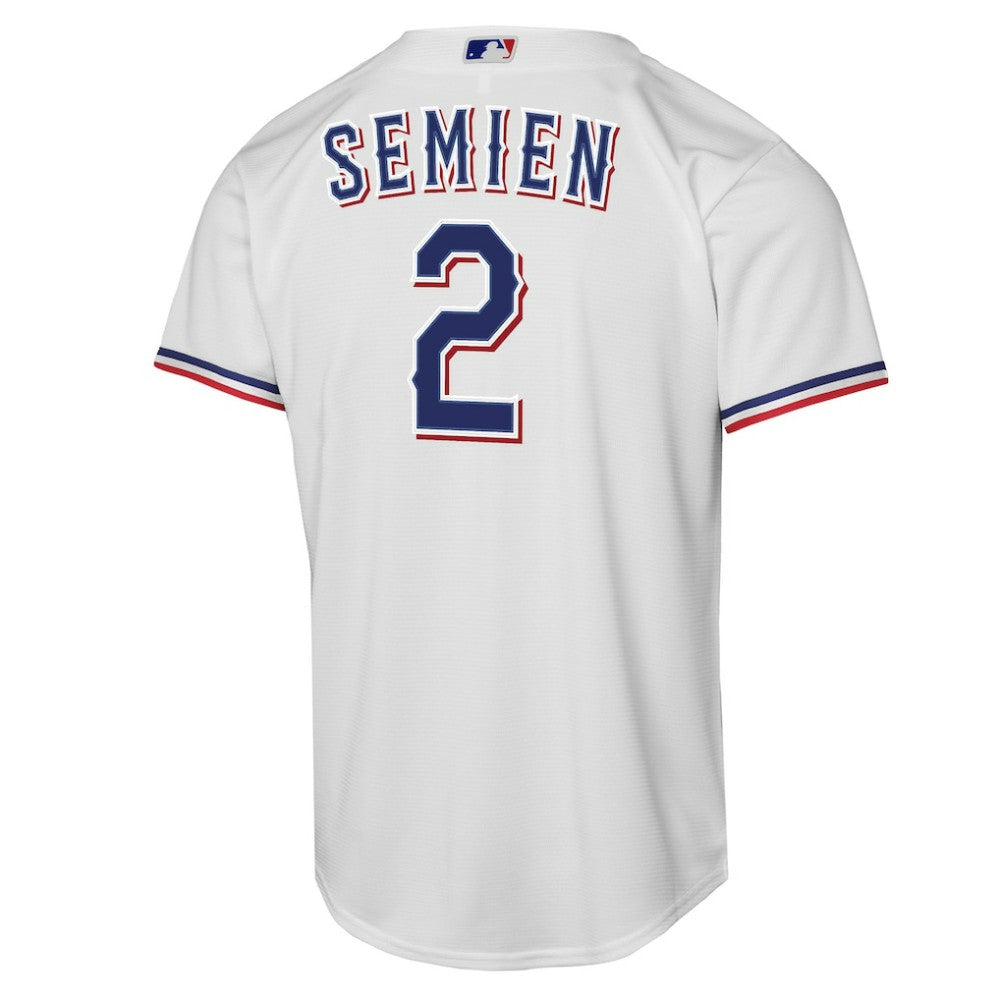 Marcus Semien Texas Rangers Youth Home Replica Player Jersey - White | Nike