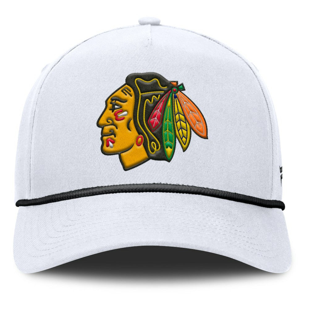 Chicago Blackhawks Fanatics Rope A-Frame Adjustable Hat