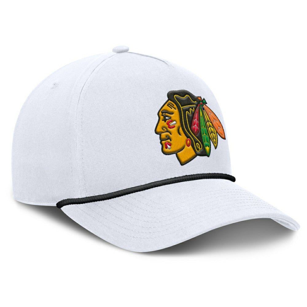 Chicago Blackhawks Fanatics Rope A-Frame Adjustable Hat
