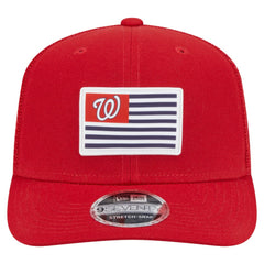 Washington Nationals Flag 9SEVENTY Stretch-Snap Hat - Red | New Era