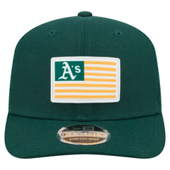 Athletics Flag 9SEVENTY Stretch-Snap Hat - Green | New Era