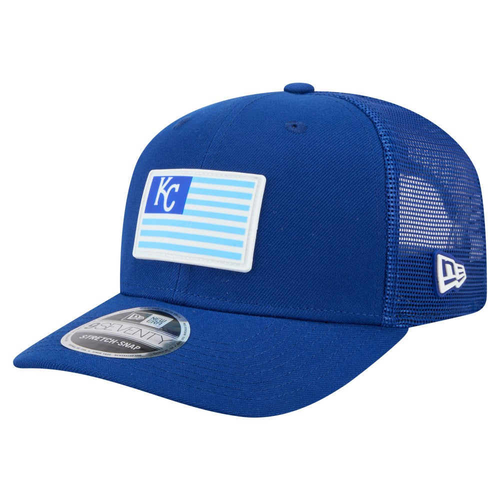 Kansas City Royals Flag 9SEVENTY Stretch-Snap Hat - Royal | New Era
