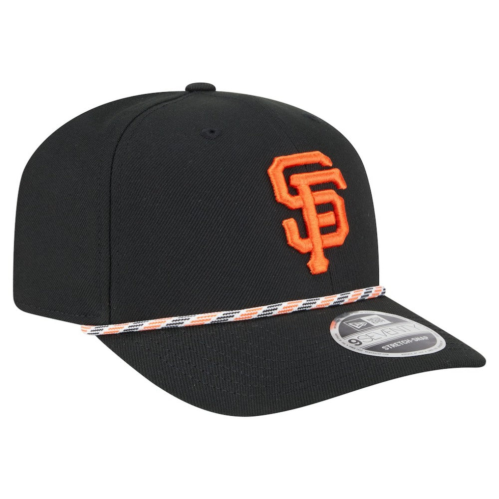 San Francisco Giants Multi-Rope 9SEVENTY Stretch-Snap Hat - Black | New Era